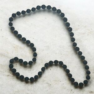 Vintage 100% silk bead necklace